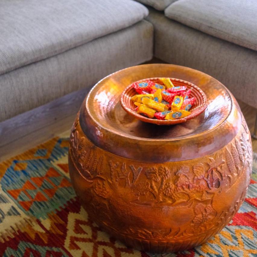 COPPER OTTOMAN