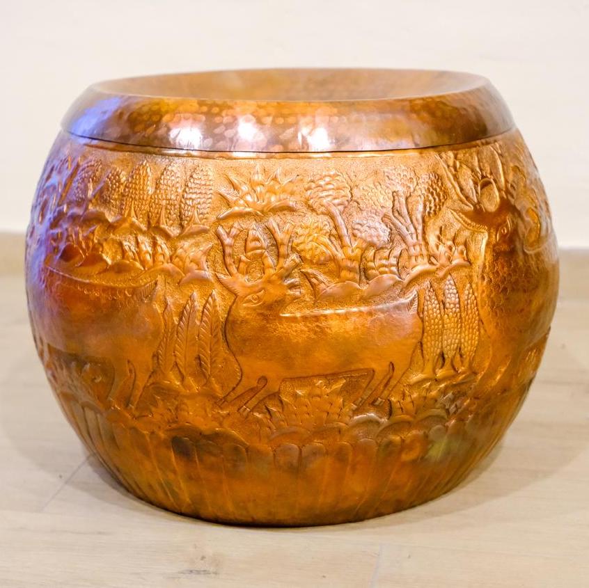 COPPER OTTOMAN