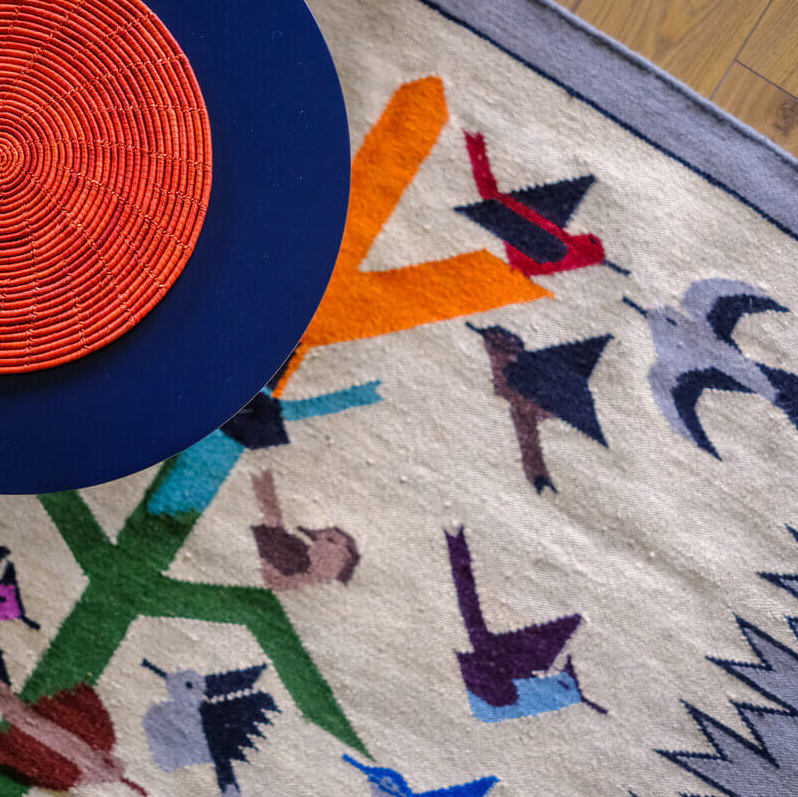 Dhurries are made on horizontal looms