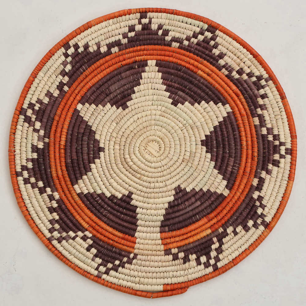 HAND WOVEN WEDDING FLAT MAT BASKETS - 253T