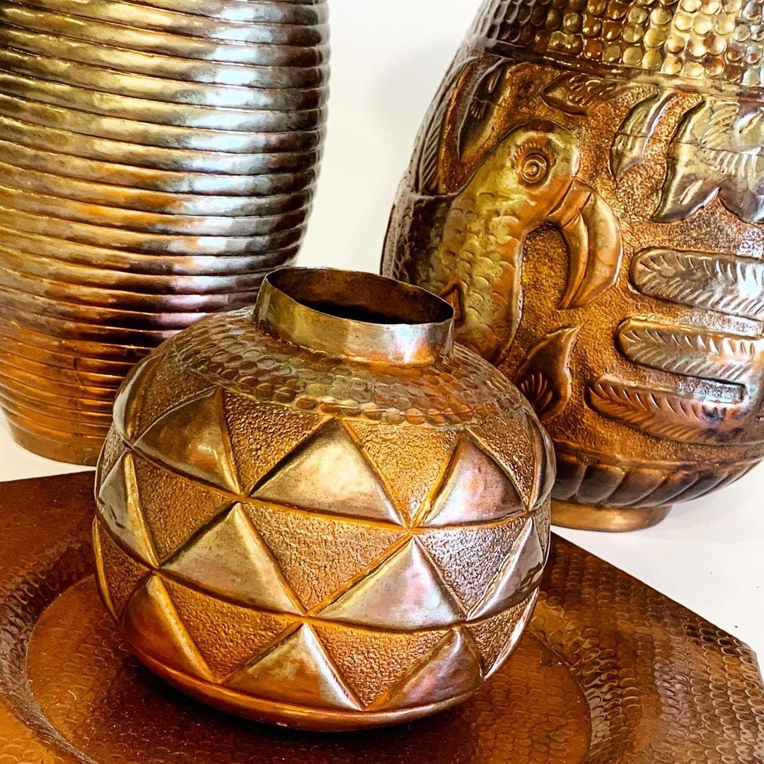 Hand-Hammered copper gifts and home accents—beautifully handcrafted decorative accessories with a baked and patina finish. A perfect blend of artistry and elegance.